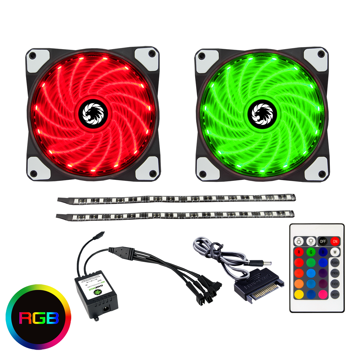 RGB LED Strip 30cm 16.8 Million Colours - GameMax UK