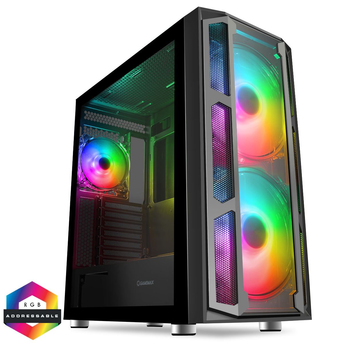 Gamemax Computer Gaming RGB Chassis, USB3.0 Transparent Window Side Midi  Tower ATX Case - Buy Gamemax Computer Gaming RGB Chassis, USB3.0  Transparent Window Side Midi Tower ATX Case Product on