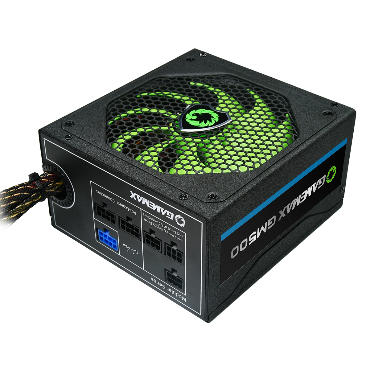 GameMax GM500 80 Plus Bronze 500w Modular Active PFC 14cm Fan ATX Power  Supply Unit - Black: Buy Online at Best Price in UAE 