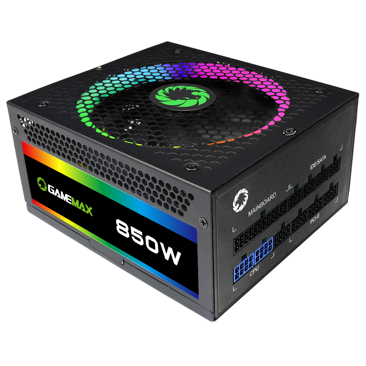 Gamemax-rgb 850w Pro Power Supply: 80+ Gold Fully Modular, Ideal for RTX  GPU Cards & Intel Gen12 CPUs 